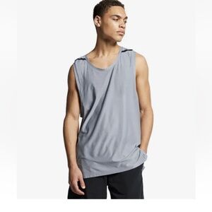 Nike Mens Tech Pack Training Tank Top Grey Sz Small AR0198-043